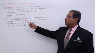 Left Linear and Right Linear Grammar