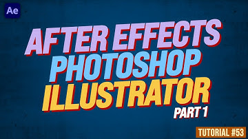 After Effects & Photoshop & Illustrator | Adobe After Effects Tutorial