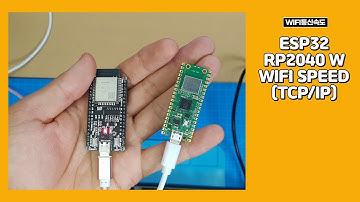 ESP32 - RP2040 W간 WIFI통신 속도 테스트(TCP/IP)