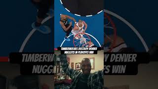 Timberwolves destroy Denver Nuggets in Playoffs win #nba #basketball #highlights #sports #shorts