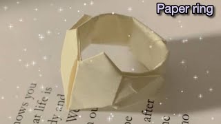 How To Make Paper Ring Paper Diy Step By Step Tutorial Craftspark