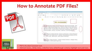 How to Annotate PDF Files?