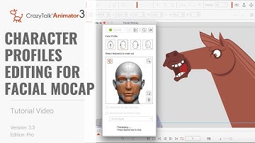 Cartoon Animator 4 Facial Mocap Tutorial - Character Profiles Editing