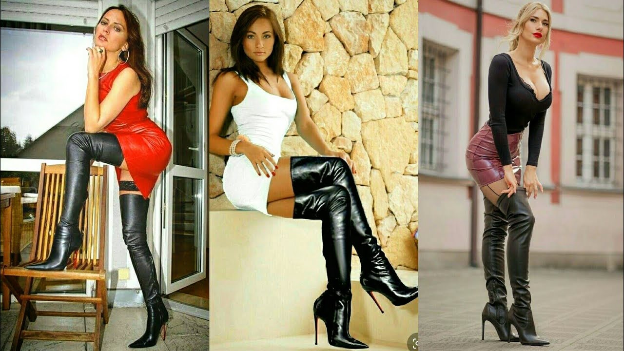 fabulous-incredible-leather-long-high-heel-boot-outfit-ideas-youtube