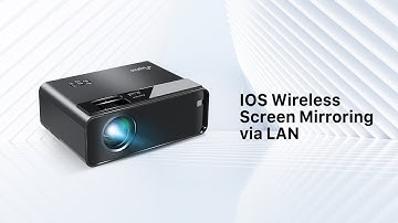 IOS Wireless Screen Mirroring via LAN - #elephas #portableprojector