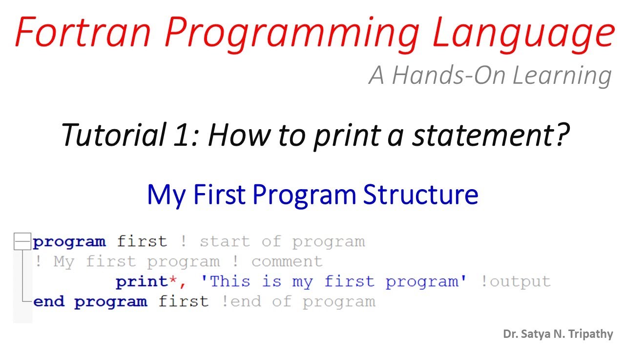 what is assignment statement in fortran