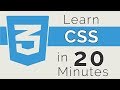 Apprendre le css en 20 minutes