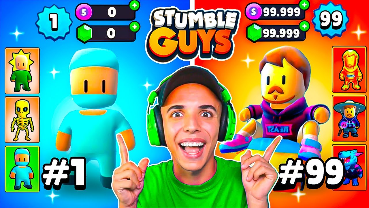 Entré a 100 CUENTAS CHETADAS de SUSCRIPTORES en STUMBLE GUYS... 😱 - YouTube