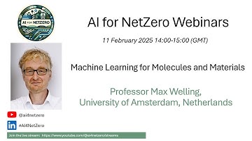 Max Welling, Machine Learning for Molecules and Materials