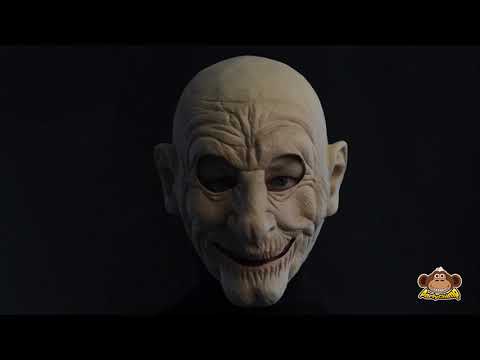 Latex masker grappige Oude Man video