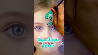 🐬 Dive into creativity with this easy dolphin face painting tutorial! #party #facepainting #party