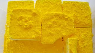 Fresh Fluffly Soft Crunchy Gym Chalk with Holi Powder Blocks 💛 Anxiety & Stress Relief ~ ASMR Relax screenshot 4