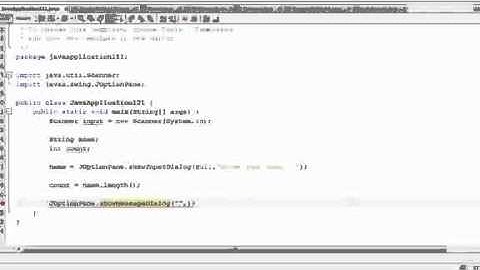 JAVA Programming Tutorial Option Panes part 1
