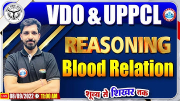 Blood Relation Reasoning Tricks | UPSSSC VDO Reasoning Class #6, Reasoning For UPPCL Exam