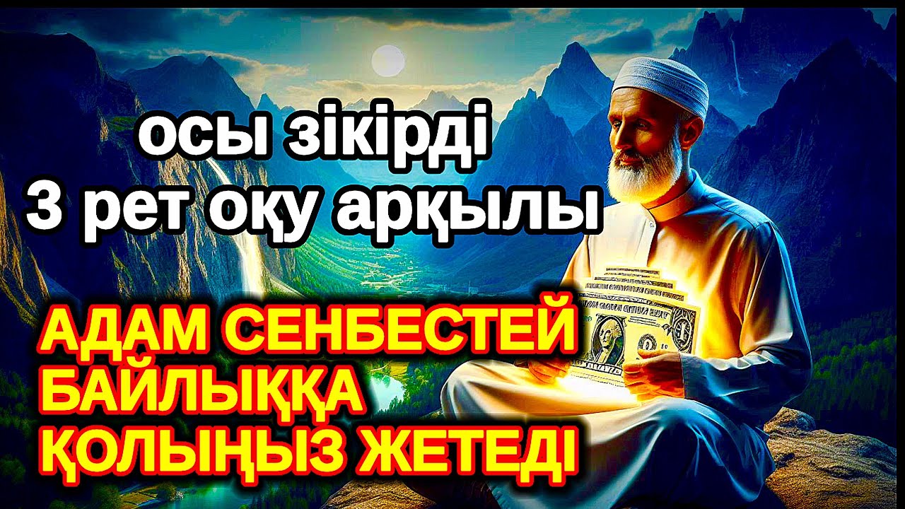 бір рет оқы! Нағыз рахат өмірді көргіңіз келсе бұл сүрені қосып қойыңыз! Әл Уақия сүресі
