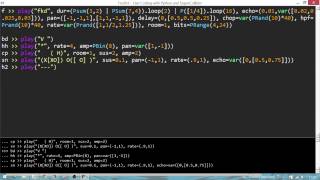 "fkd" Live Coding with FoxDot and SuperCollider