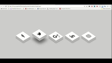 Social Media Icons   CSS3 Icon Hover Effects   Html Css 3D Icon Hover Effects   Part 1