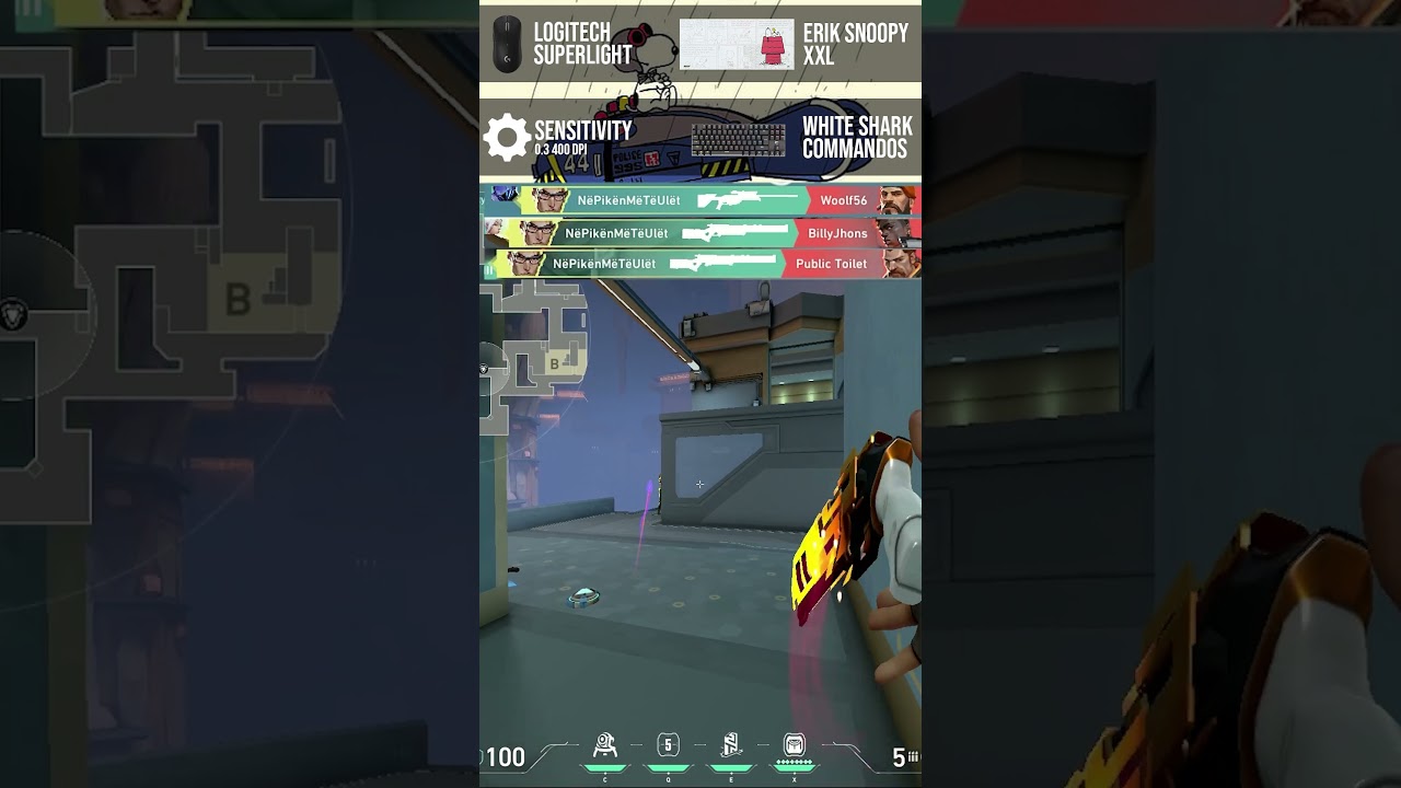 5K on ABYSS with Chamber... #valorant #shorts #valorantclips