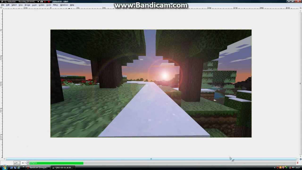 How To Edit An Awesome Minecraft Screenshot - YouTube