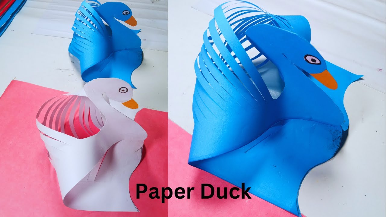 How To Making Duck Paper Craft  // Easy Paper Craft // ABS Crafts and Arts