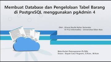 Pembuatan dan Pengelolaan Database gudang pada PostgreSQL — UTS Pemrograman PL/SQL