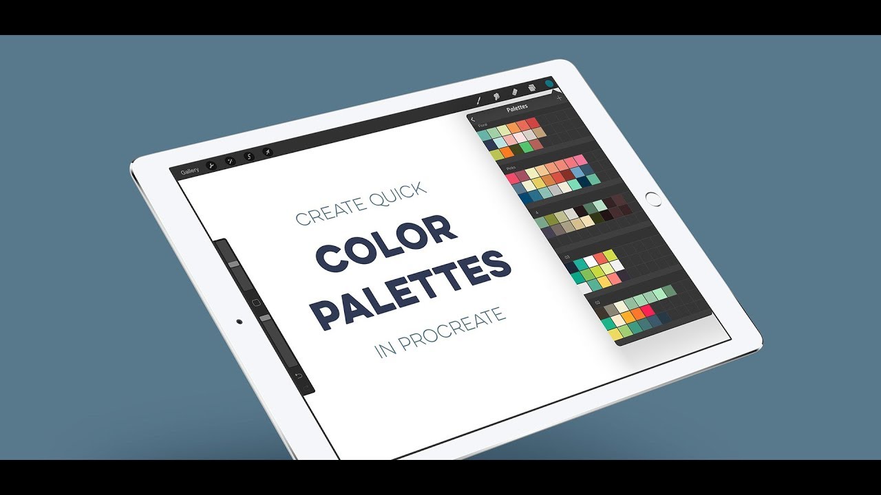 Create Quick Color Palettes in Procreate - YouTube