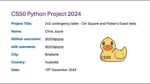 CS50 Python Project video