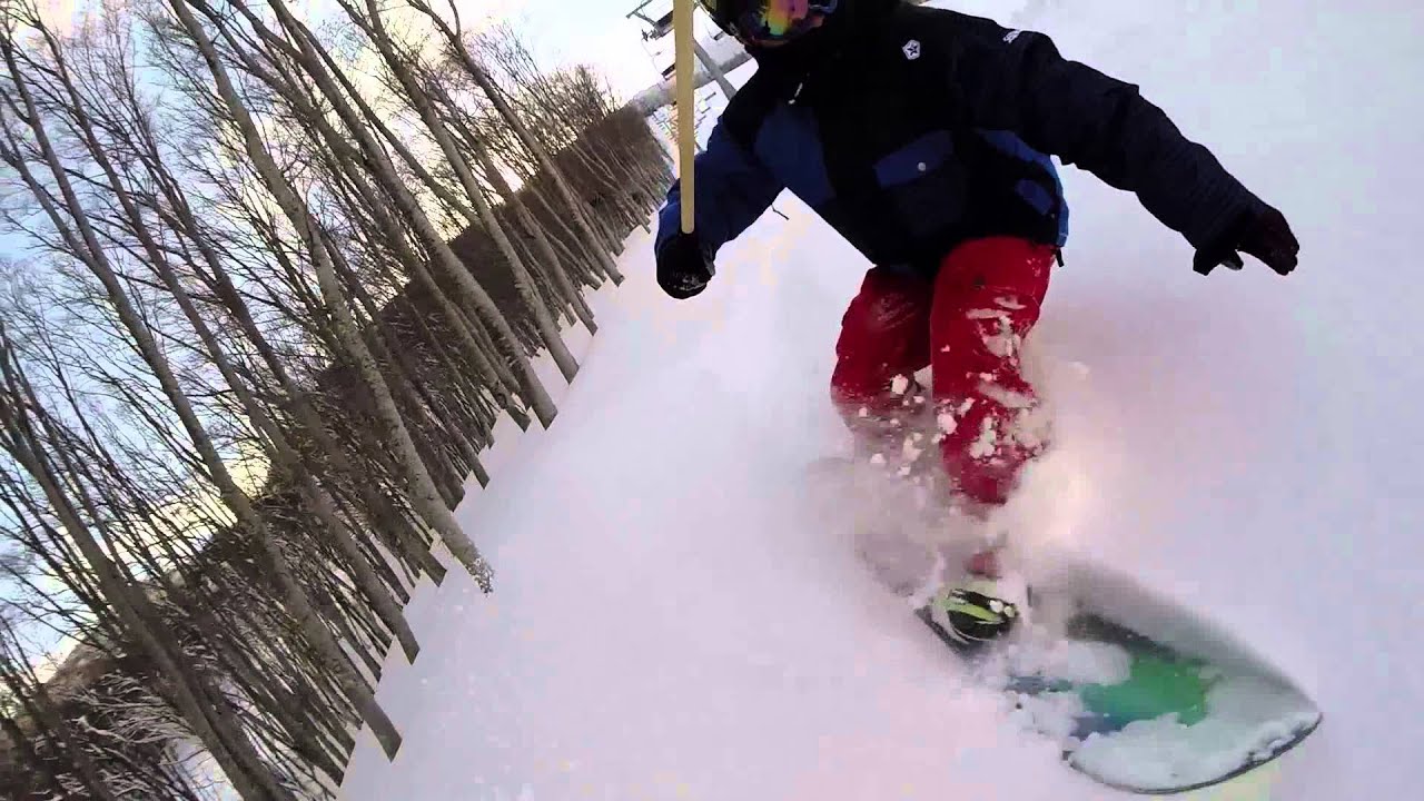 BURTON LANDLORD ランドロード② 整地でカービングと新雪 YouTube