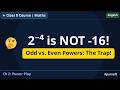 NCERT Class 8 Math-I Ch-2 | Negative Exponents Equivalent Forms | Power Play