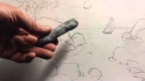 BeckerArt Kneaded Rubber Eraser Trick by David R Becker