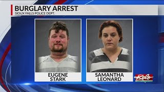 Two people arrested in connection with casino burglaries in Sioux Falls