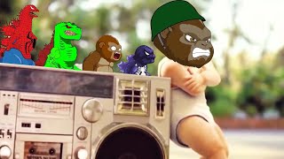 Godzilla x Kong vs Super Heroes & Baby Dance - Coffin Dance Meme (Parody)