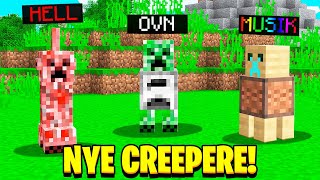 Jeg tilføjede 30 NYE CREEPERE til Minecraft.. (DANSK MINECRAFT)