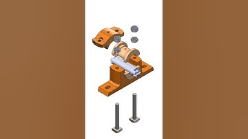 pedestal bearing assembly animation