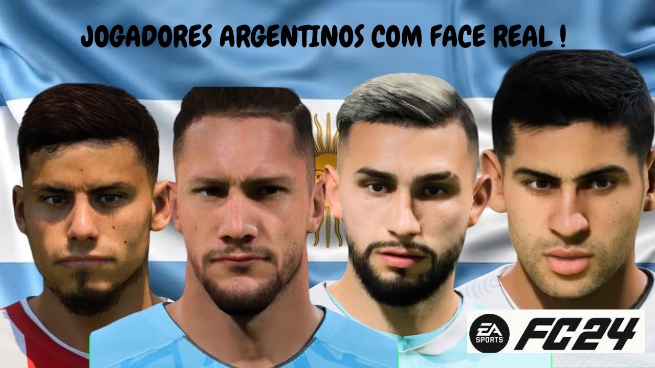FIFA 22 - JOGADORES SUL-AMERICANOS COM FACE REAL PARA SEU MODO CARREIRA  REALISTA 