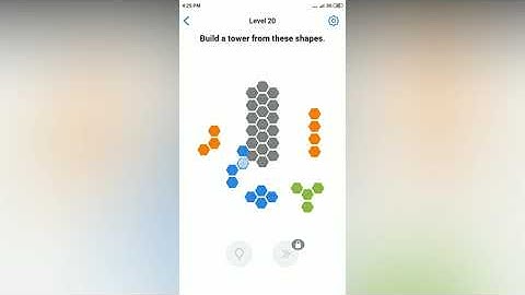 Easy Game - Build a tower from these shapes - Level 20 solution
