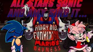 All Star Sonic And Amy Sing it Sing it (FNF': Mario's Madness V2) +Flp/midi