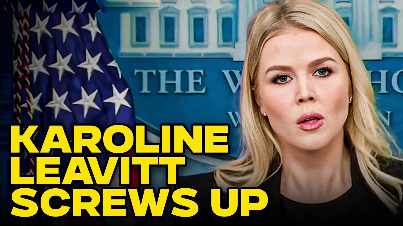 Karoline Leavitt Makes Dumb Statement That Sends Stocks Tumbling Further