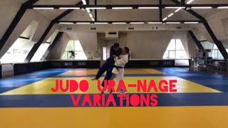 Judo Ura-nage variations