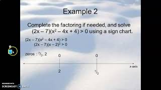 Pre-Calc: 2-8 Solving Inequalities in One Variable