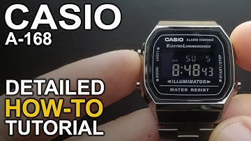 Casio A-168 - Detailed How-To Tutorial on module 3298