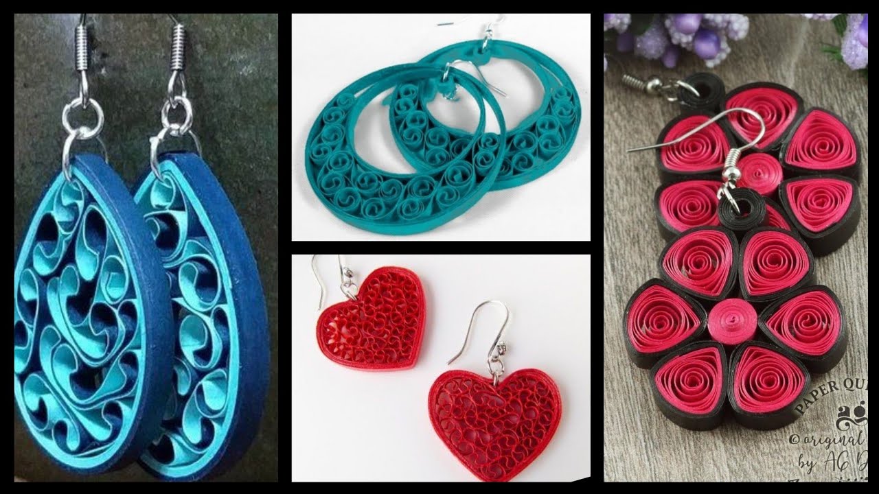 Quilled Earring design ideas 2020 New designs of Quilling Earrings