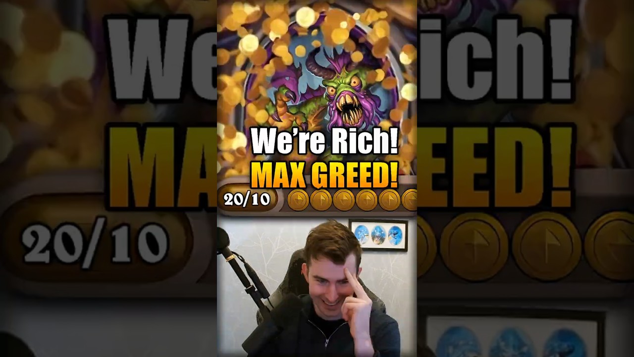 We’re Rich! (MAX GREED!) | Hearthstone Battlegrounds