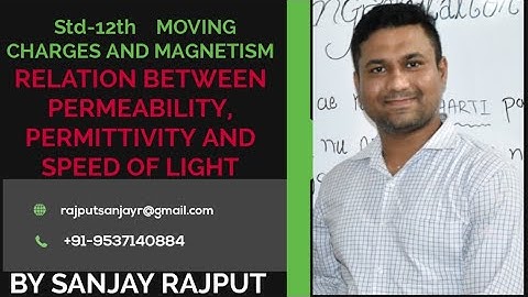 RELATION BETWEEN PERMEABILITY, PERMITTIVITY AND SPEED OF LIGHT