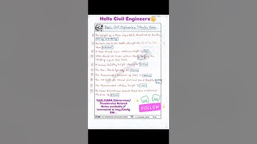 Basic Civil Engineering Knowledge on Interview Questions and Answers