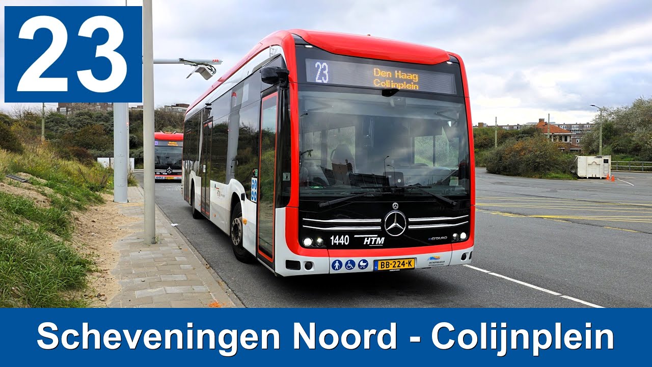 HTM lijn 23: Scheveningen Noord - Den Haag Colijnplein | Omleiding | HTM 1440 | 2025