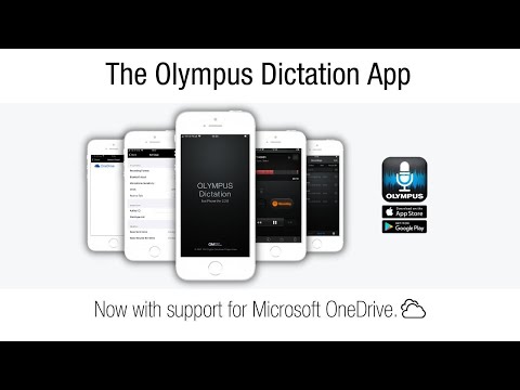 The Olympus Dictation Smartphone App.  Now with Microsoft OneDrive support.