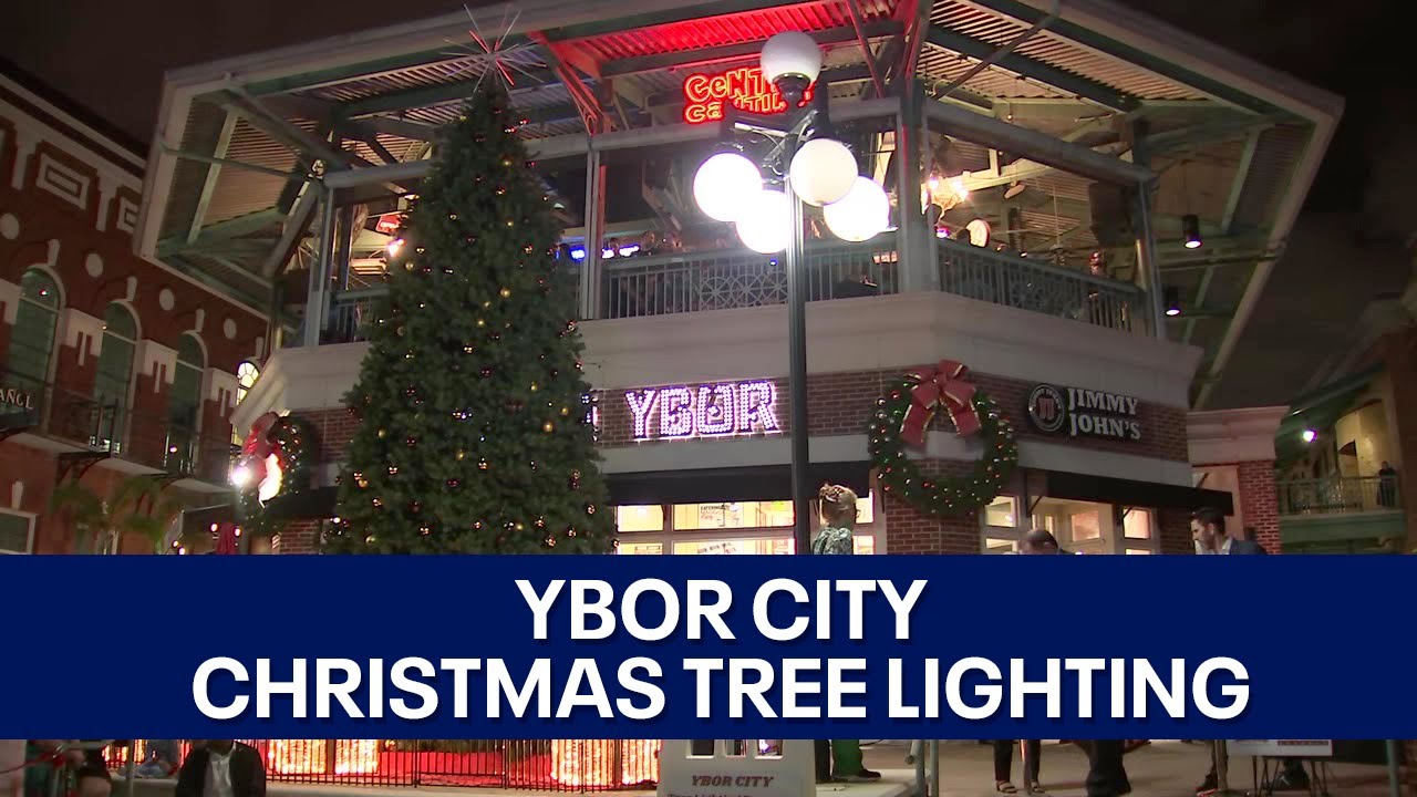 Ybor City lights up its Christmas tree YouTube