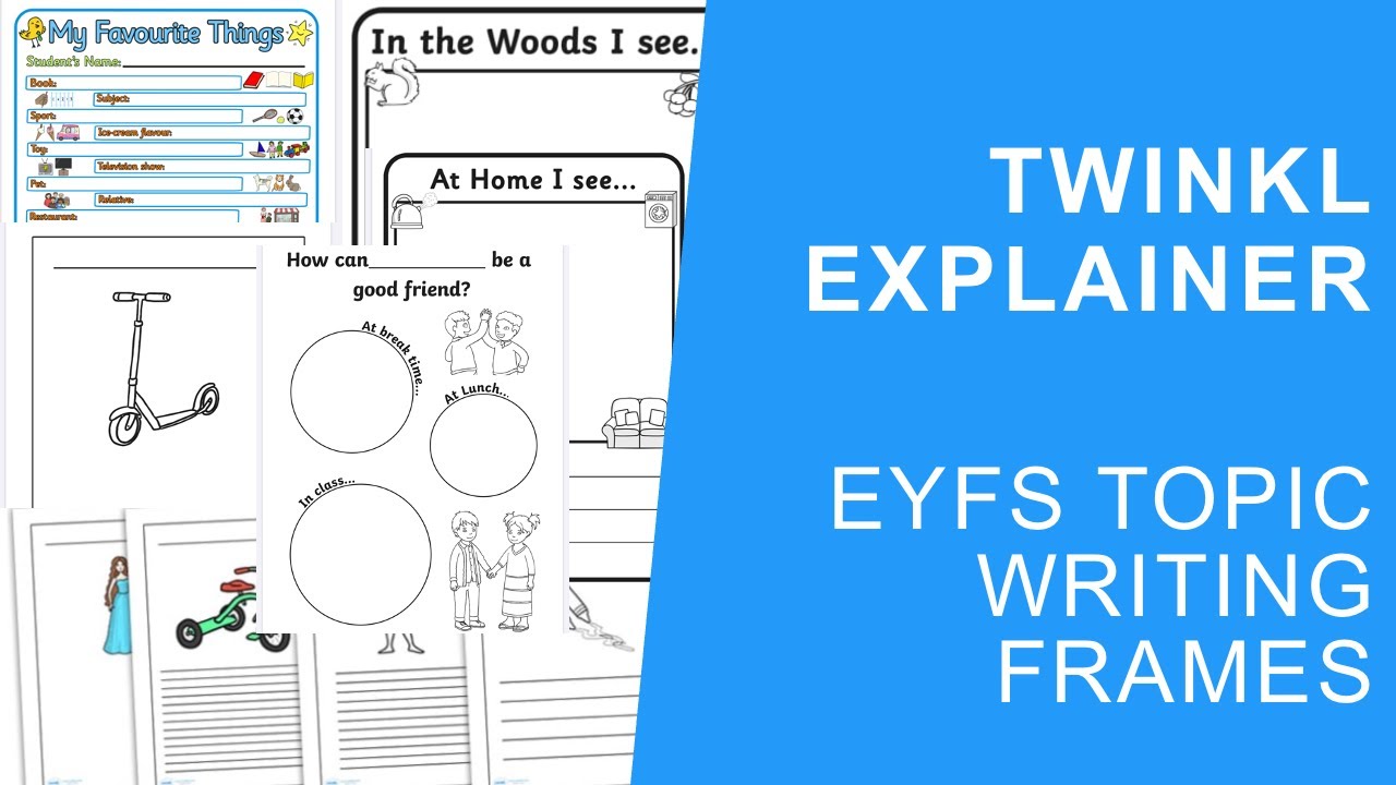 Topic Writing Frames - YouTube