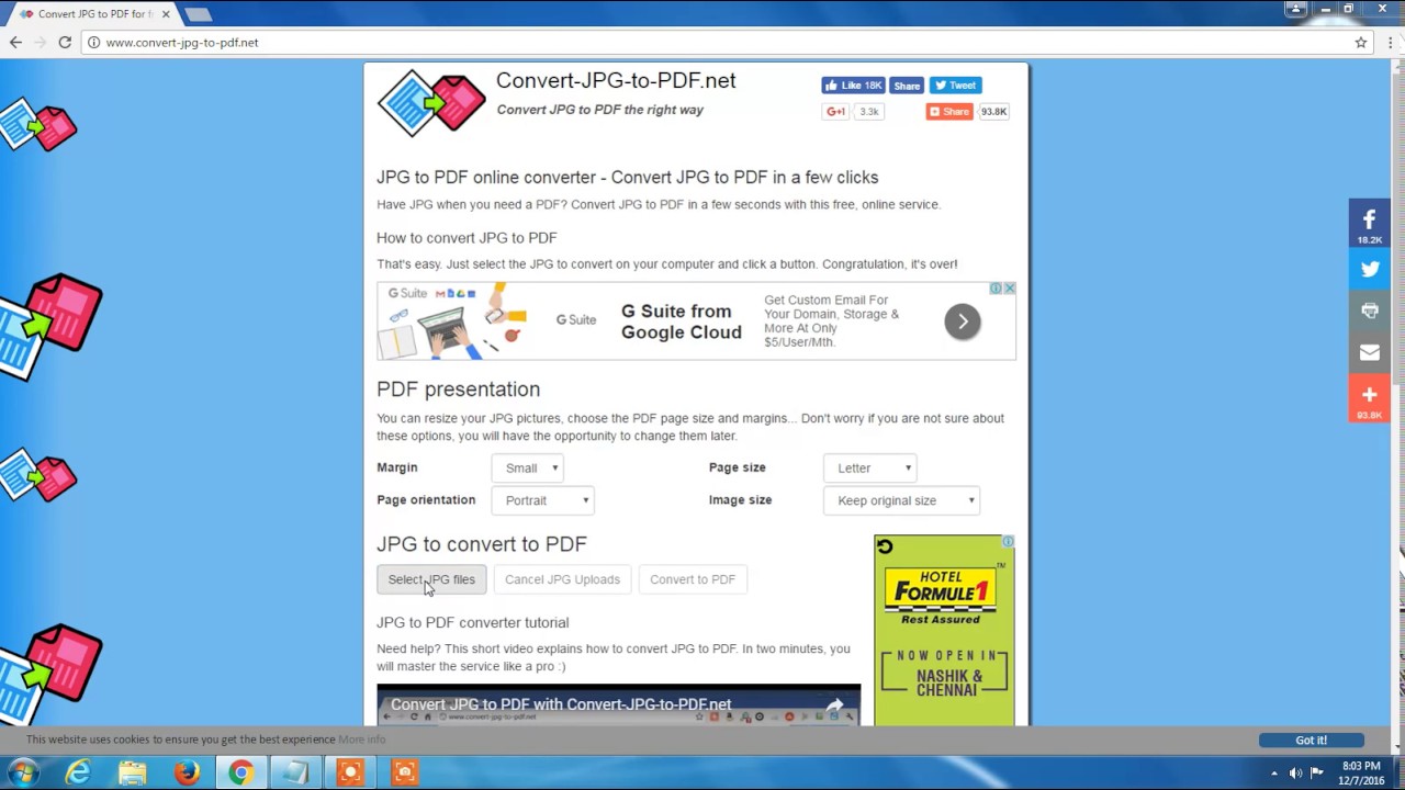 How to convert Jpg file to Pdf - YouTube
